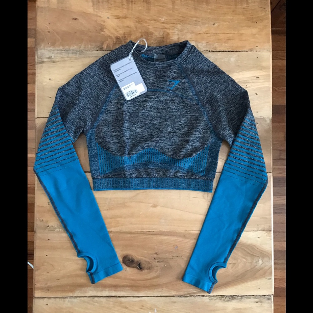 GYMSHARK | Amplify Seamless LS Crop Top